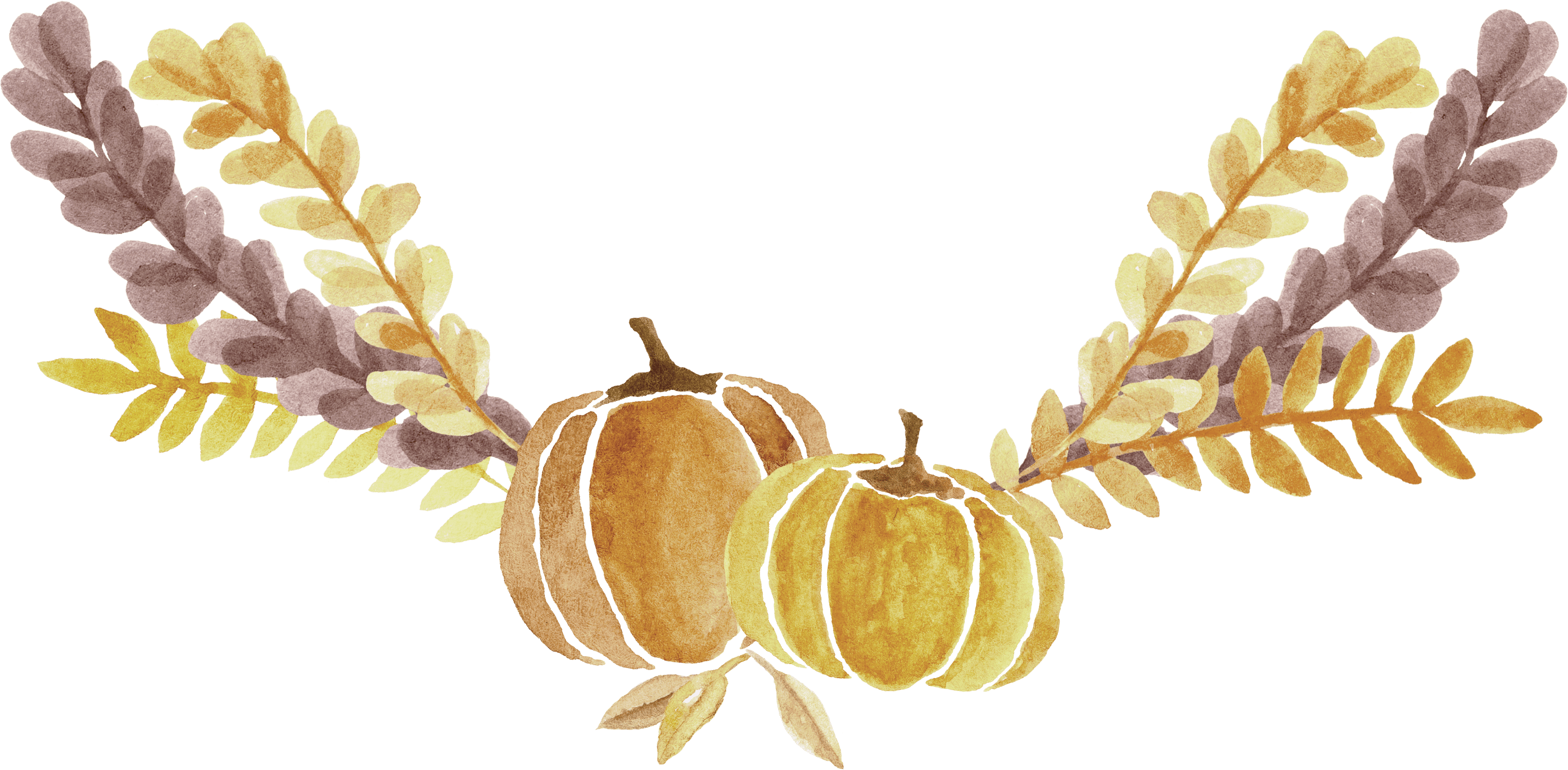 The Holidays Are Just Around The Corner And This Means - Clipart Daun Watercolor Transparent - Png Download (3018x1483), Png Download