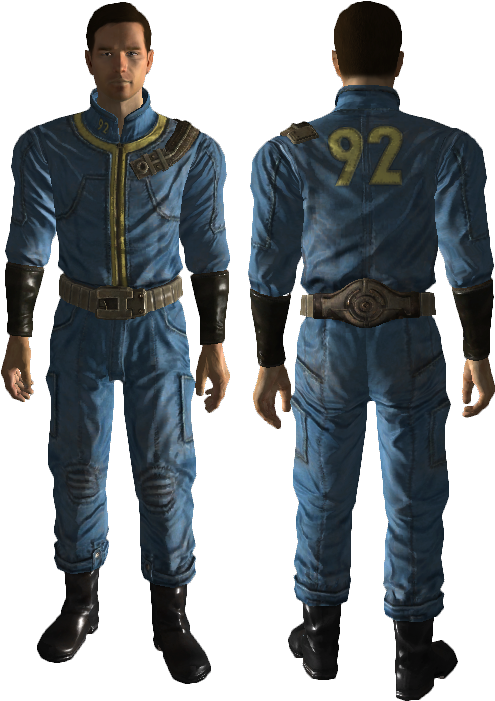 Vault 92 Back - Resident Evil 4 Leon Outfits Clipart (495x701), Png Download