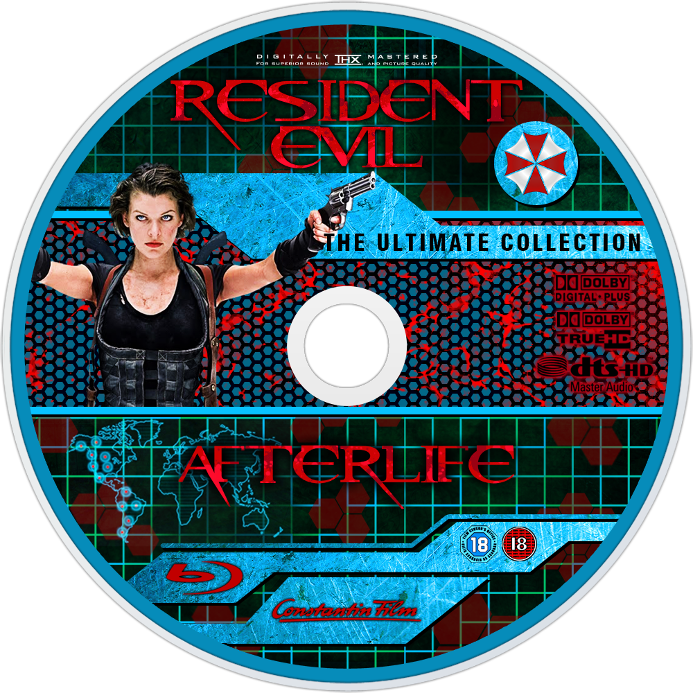 Afterlife Bluray Disc Image - Resident Evil 5 Bluray Clipart (1000x1000), Png Download