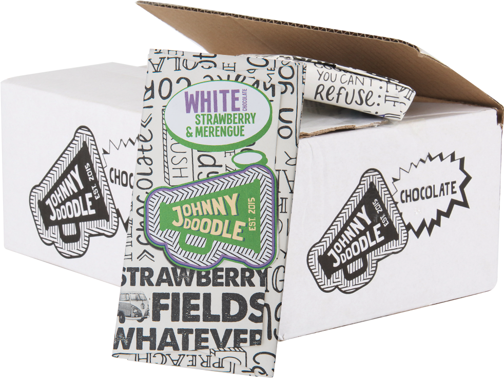 Johnny Doodle White Strawberry Merengue - Johnny Doodle Clipart (1000x1500), Png Download