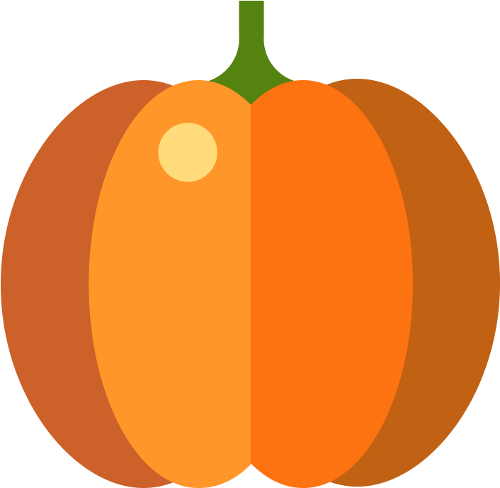 Calabaza Yellow Vegetable - Flat Pumpkin Png Clipart (1000x1000), Png Download