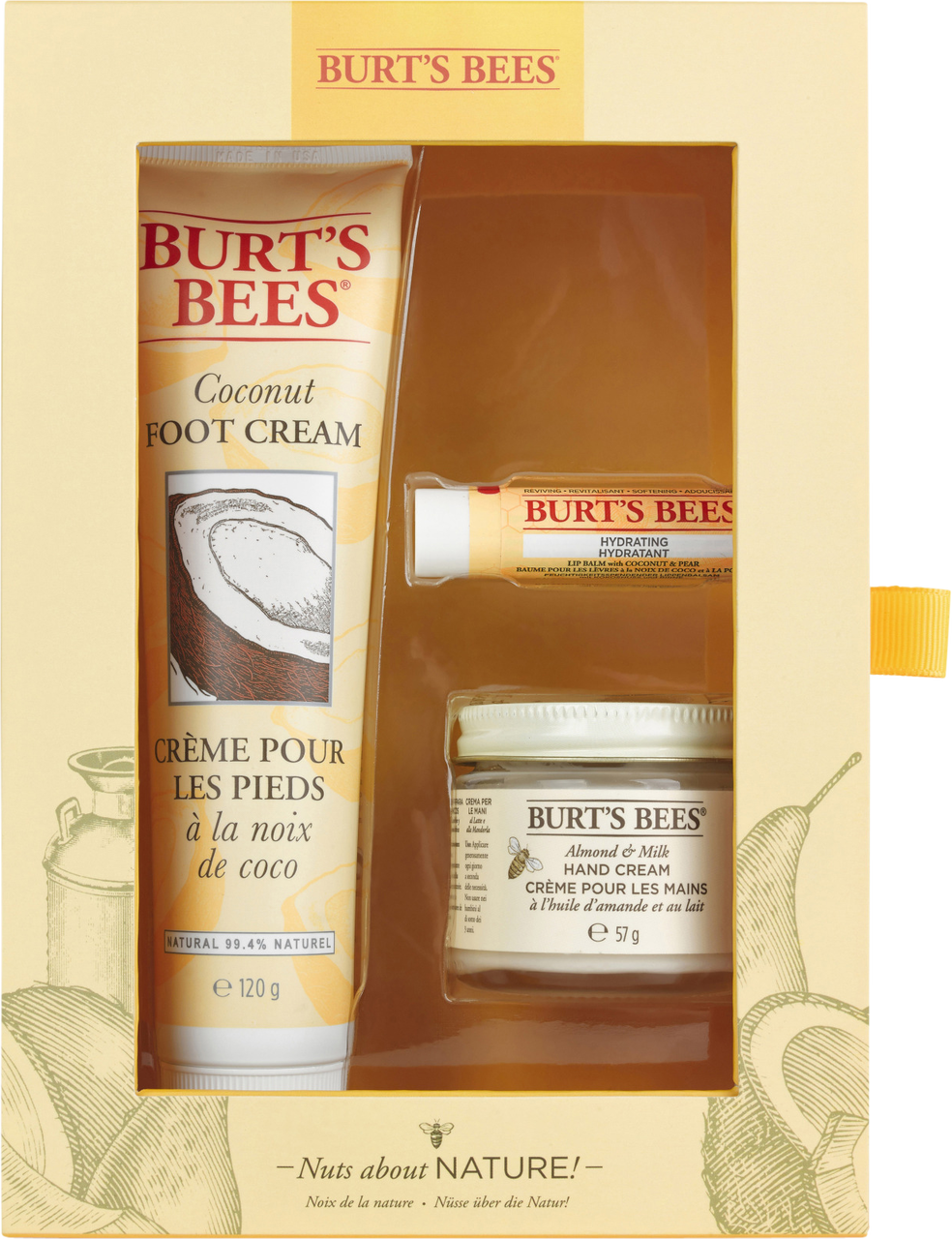 Burt's Bees Nuts About Nature Gift Set - Novel Clipart (984x1280), Png Download