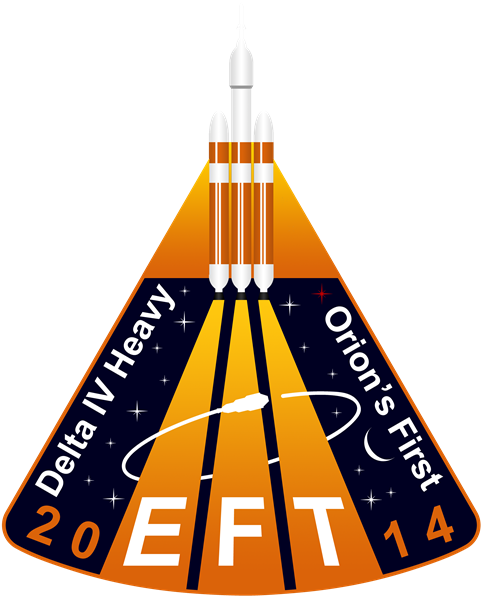 Orion Will First Fly To Orbit Atop A United Launch - Exploration Flight Test 1 Clipart (600x600), Png Download