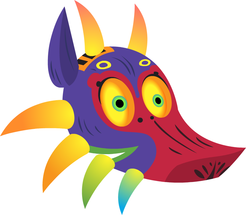 Vector Freeuse Stock Mlp Fim Majora S Mask By Ponies - Majora's Mask Pony Clipart (857x749), Png Download