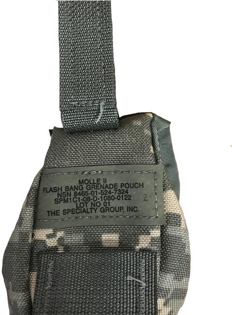 Molle Ii Flash Bang Grenade Pouch Acu Digital - Garment Bag Clipart (500x647), Png Download