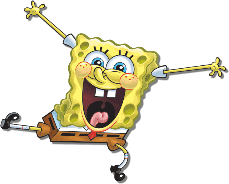 Imagination Stage - Spongebob White Clipart (807x648), Png Download