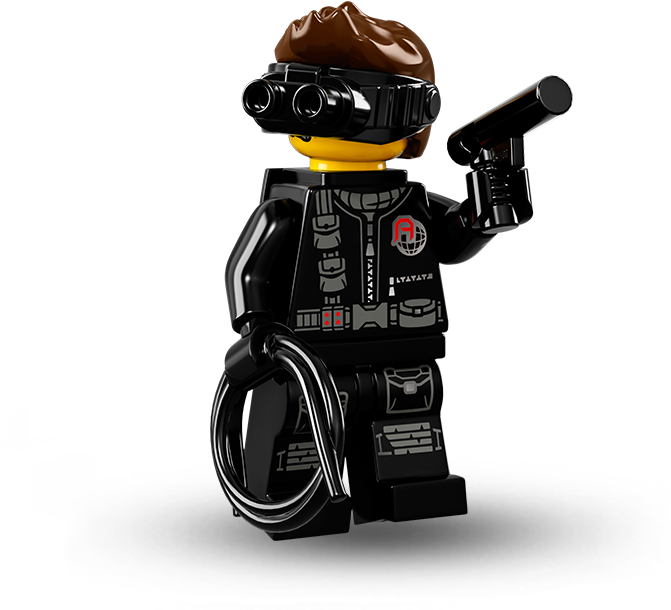 Lego Minifigures Series 16 Spy Clipart (1488x838), Png Download