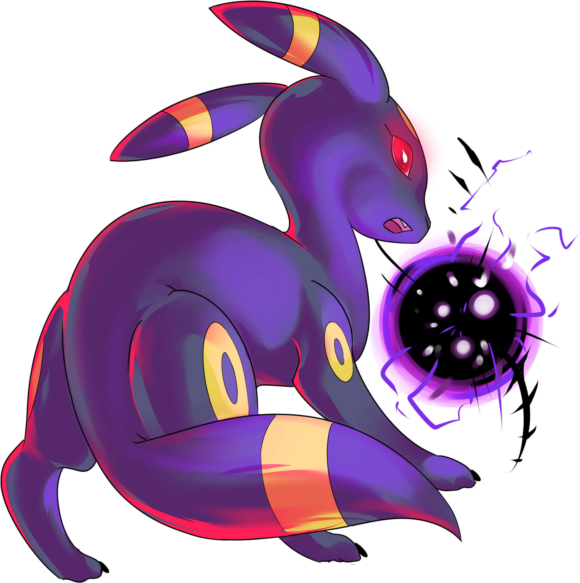 Umbreon - Cartoon Clipart (2400x2400), Png Download