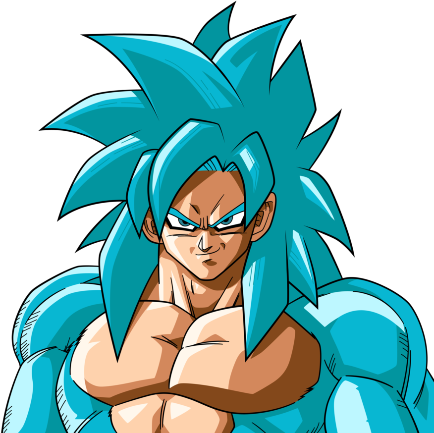 Goku Clipart Ssj4 - Goku Ssj Blue 4 - Png Download (881x907), Png Download