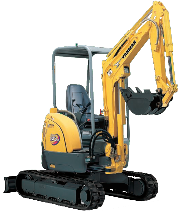 3 T Digger - Mini Excavator Yanmar Clipart (623x701), Png Download