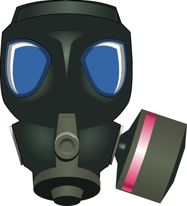 Gasmask, Respirator, War, Military, Mask, Gas, Poison - Gas Masks Clipart - Png Download (656x720), Png Download