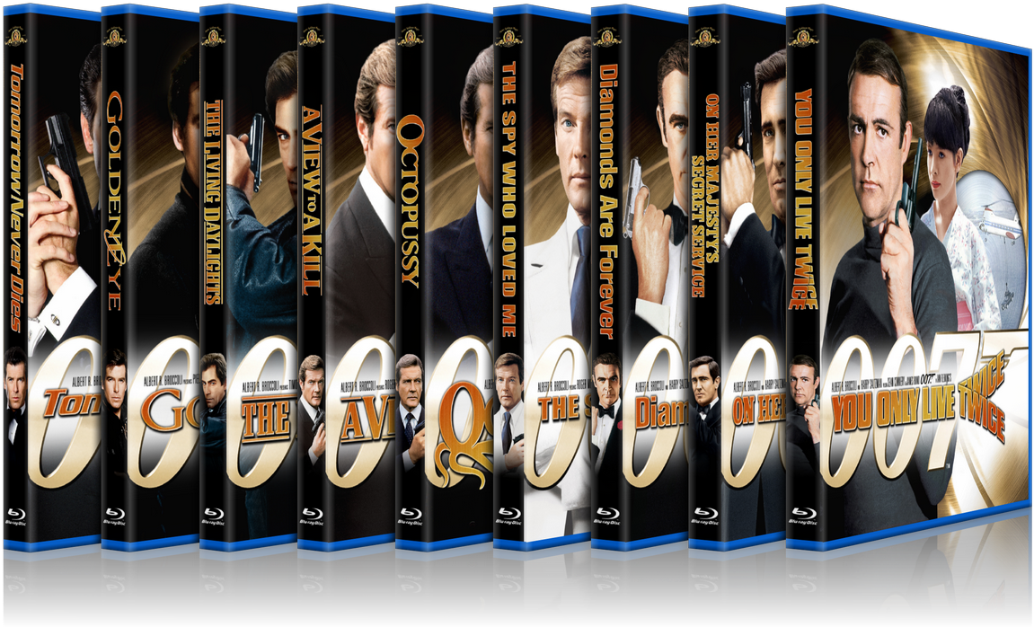 9coversjamesbond - Blu Ray 007 Collection Clipart (1263x780), Png Download