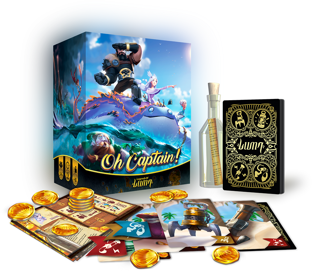 Oh Captain Board Game Clipart (1000x868), Png Download