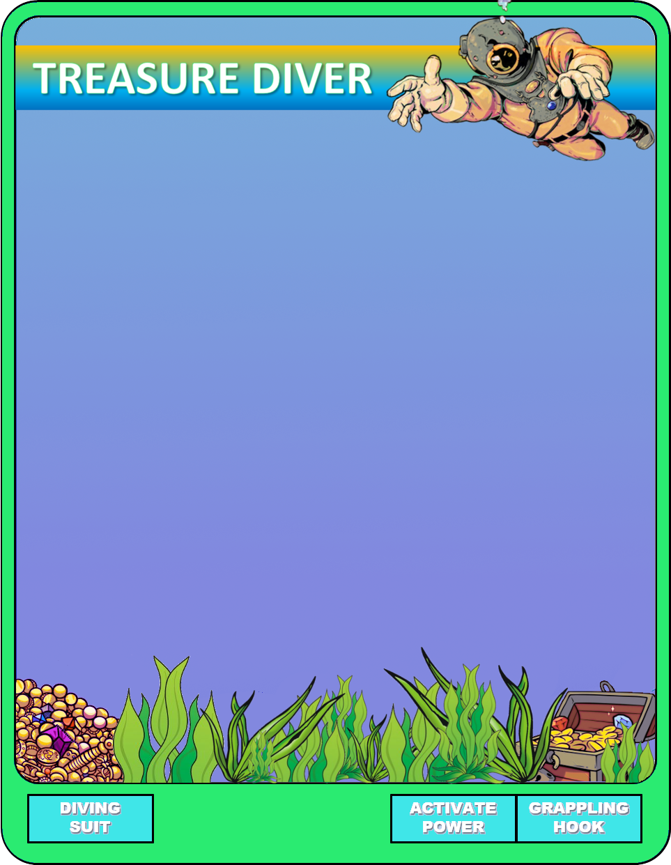 Overlay Treasure Diver - Cartoon Clipart (963x1241), Png Download