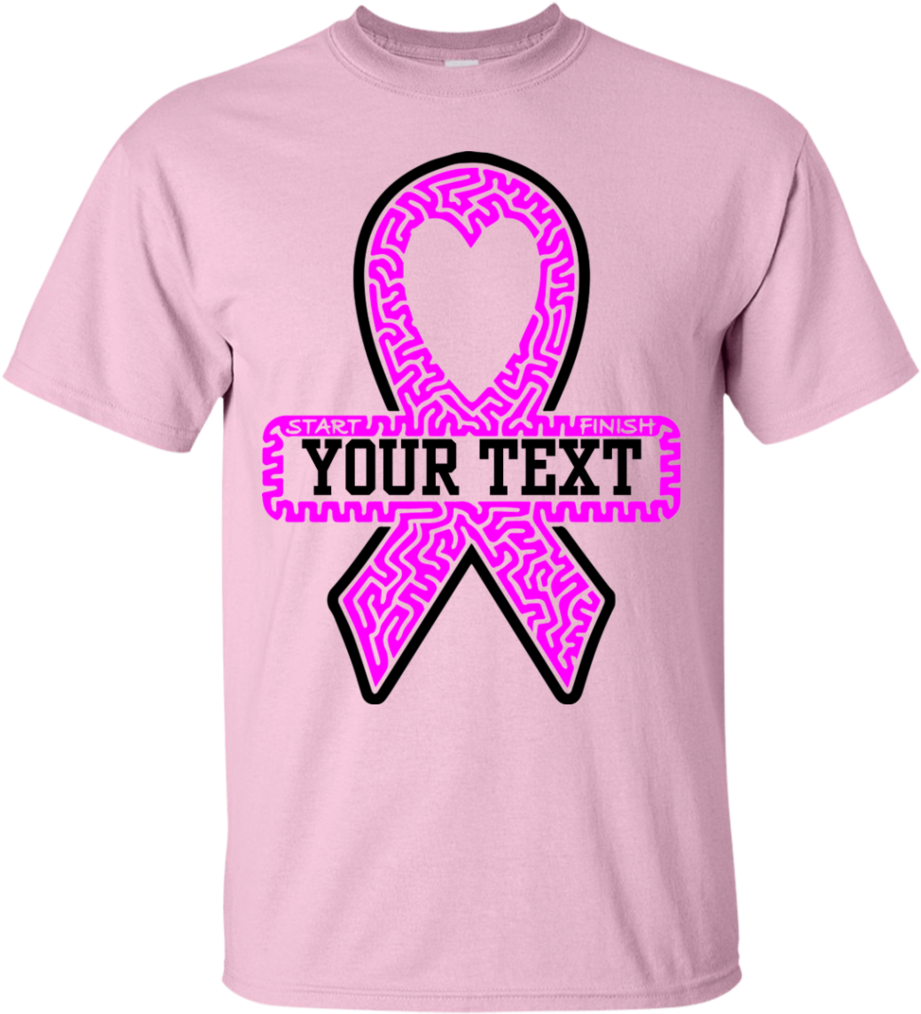 Breast Cancer Pink Ribbon T-shirt - Work At Fedex Shirts Clipart (1024x1024), Png Download