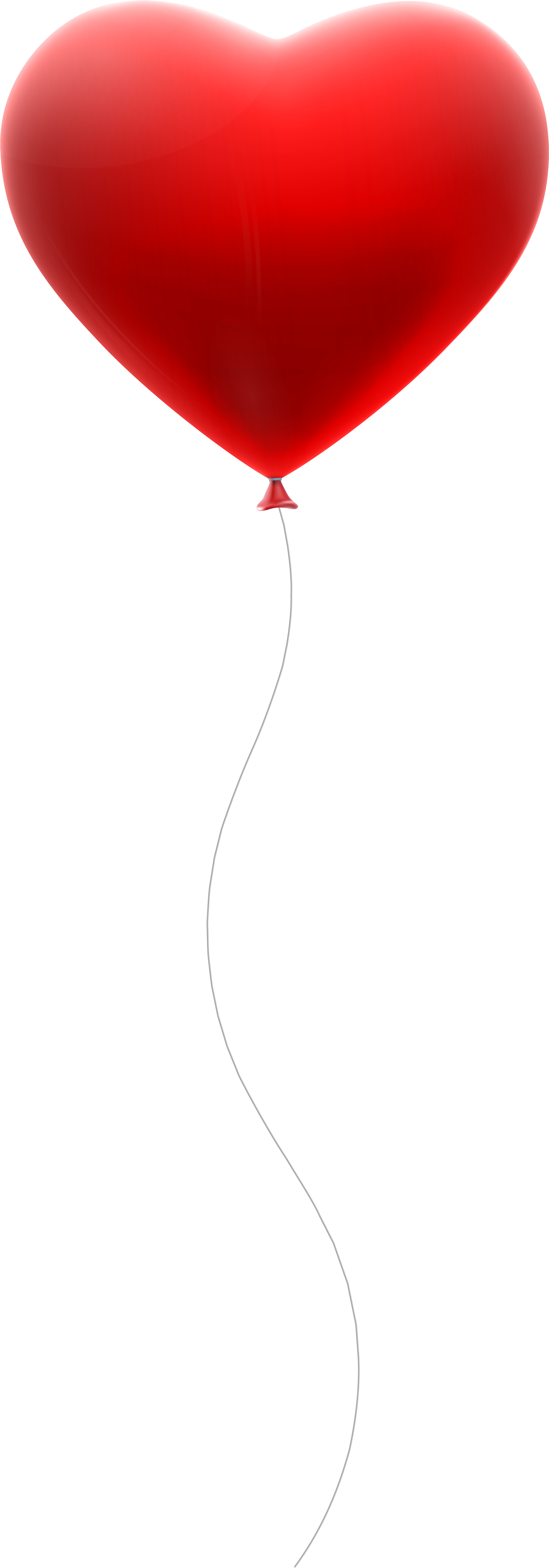 View Full Size - Red Heart Balloon Png Clipart (2896x8000), Png Download