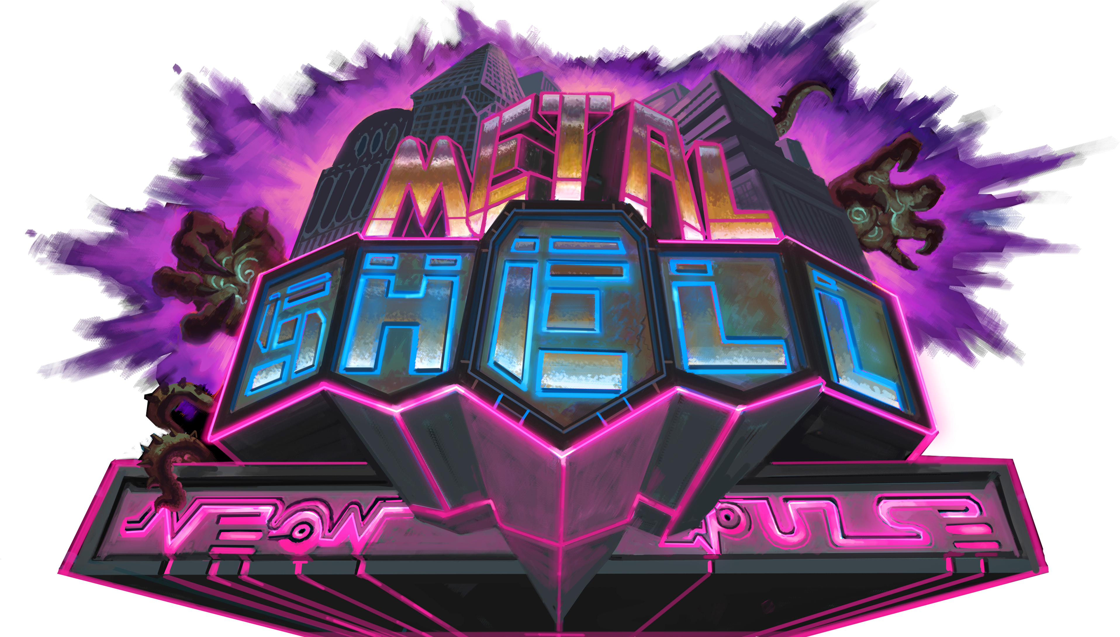 Neon Pulse - Illustration Clipart (4200x2400), Png Download