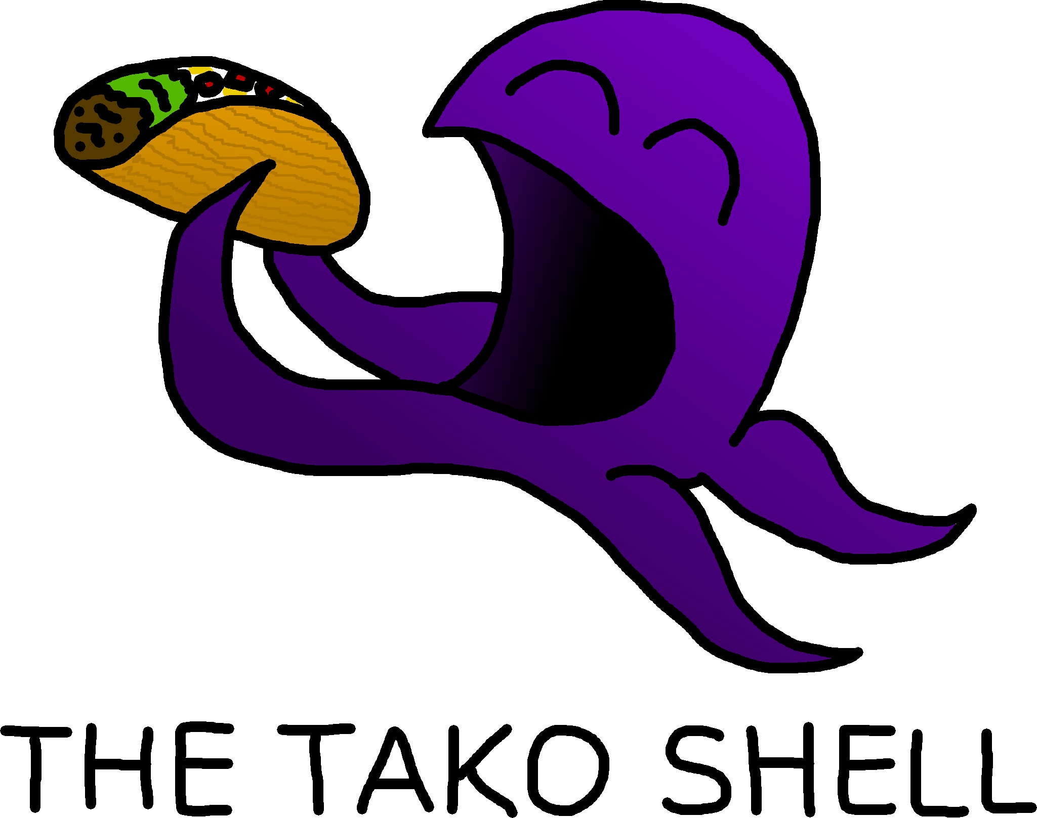 It Is Also Available In A Larger Size - Octopus Eating A Taco Clipart (2049x1617), Png Download