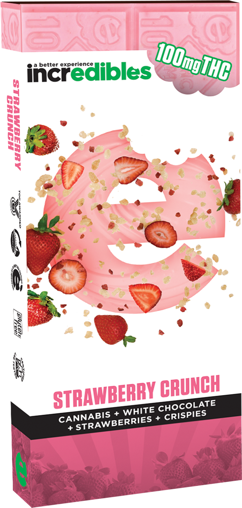 Strawberry Crunch - Strawberry Clipart (1024x1875), Png Download