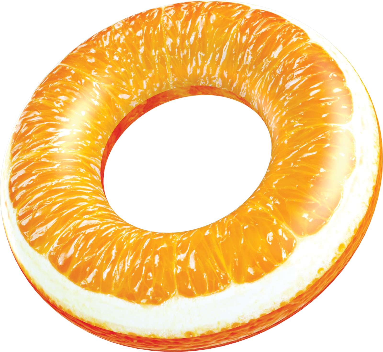 Orange Beach & Pool Tube Clipart (1600x1470), Png Download