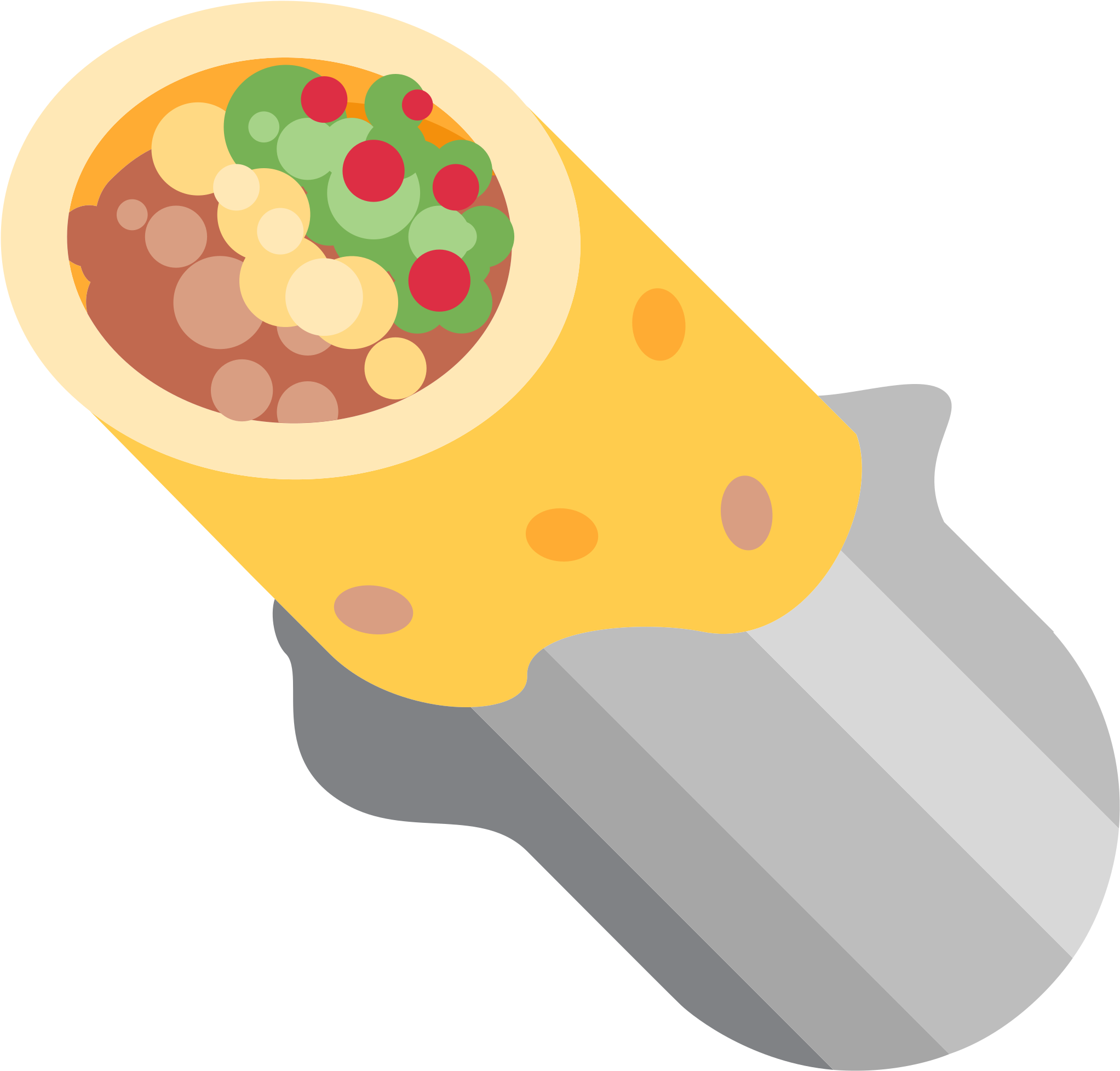 Burrito - Emoji Burrito Clipart (2048x2048), Png Download