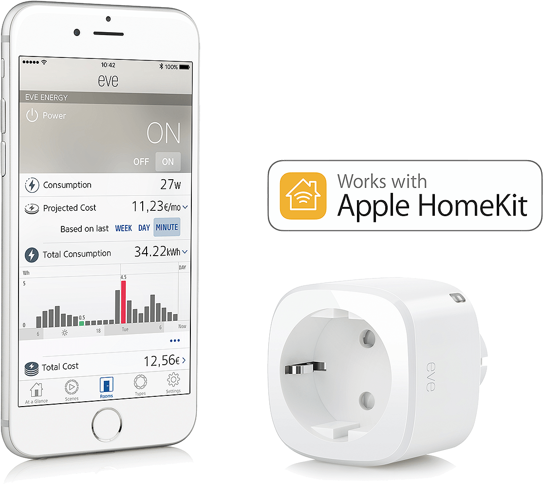 Elgato Eve Energy - Elgato Eve Energy App Clipart (1200x1200), Png Download