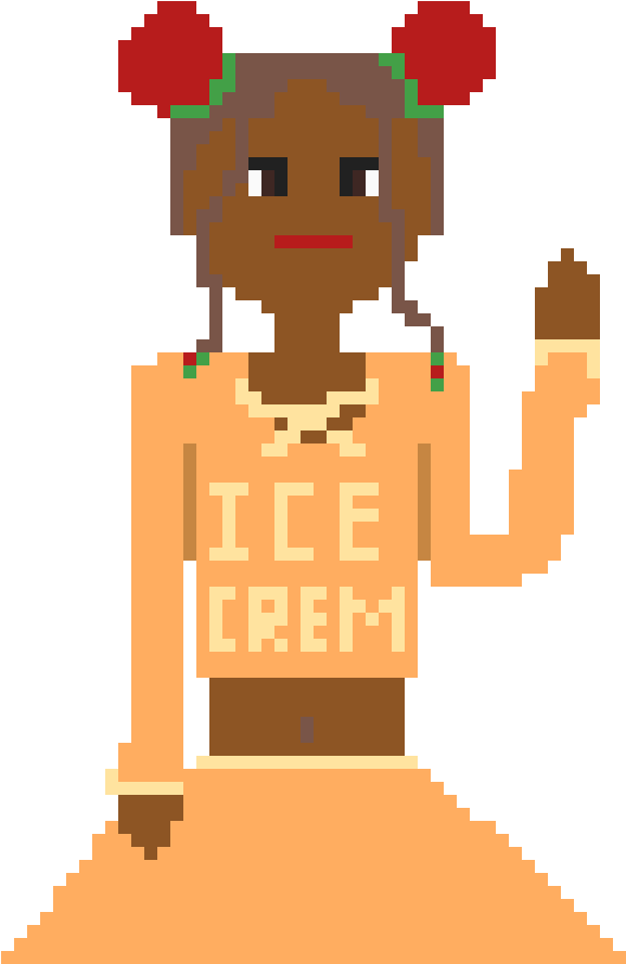 Ice Cream Bae - Cartoon Clipart (1200x1200), Png Download