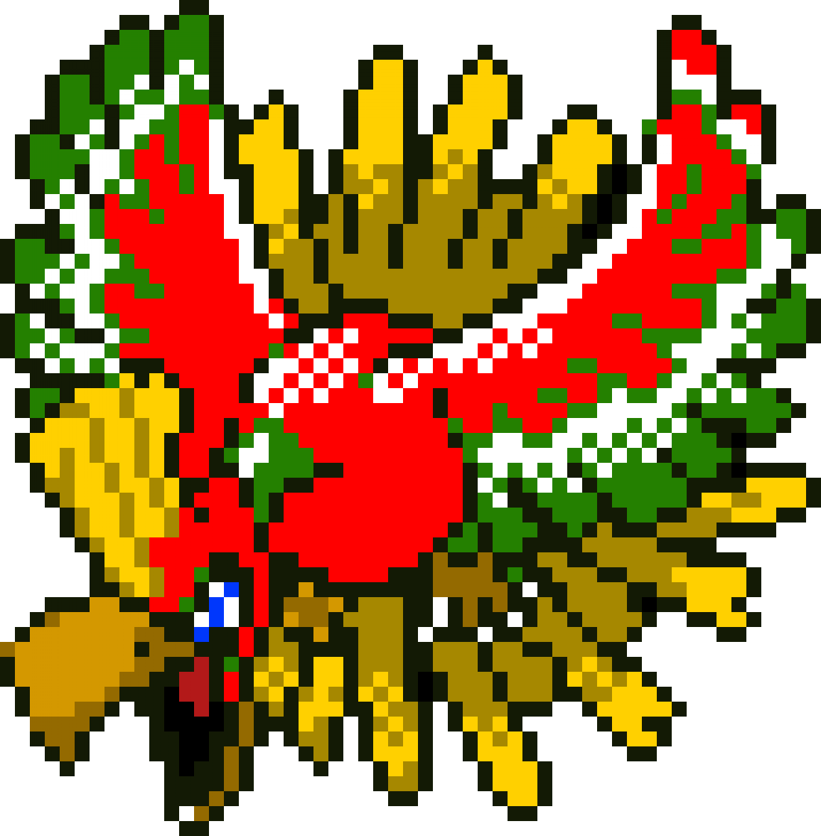 Ho Oh Pixel Art , Png Download - Ho Oh Pokemon Crystal Sprite Clipart (1155x1176), Png Download
