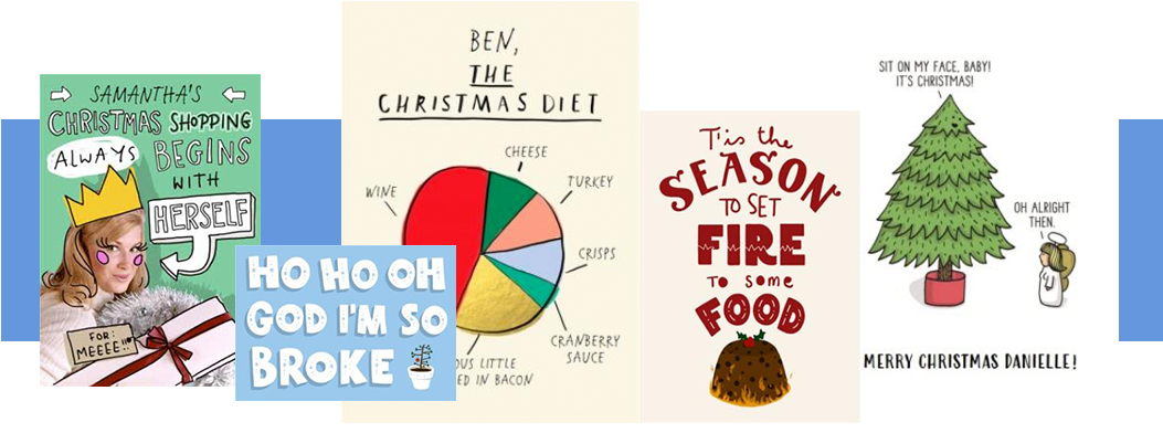 Funny Christmas Cards Png Images - Funny Things To Write In Christmas Cards Clipart (1176x435), Png Download