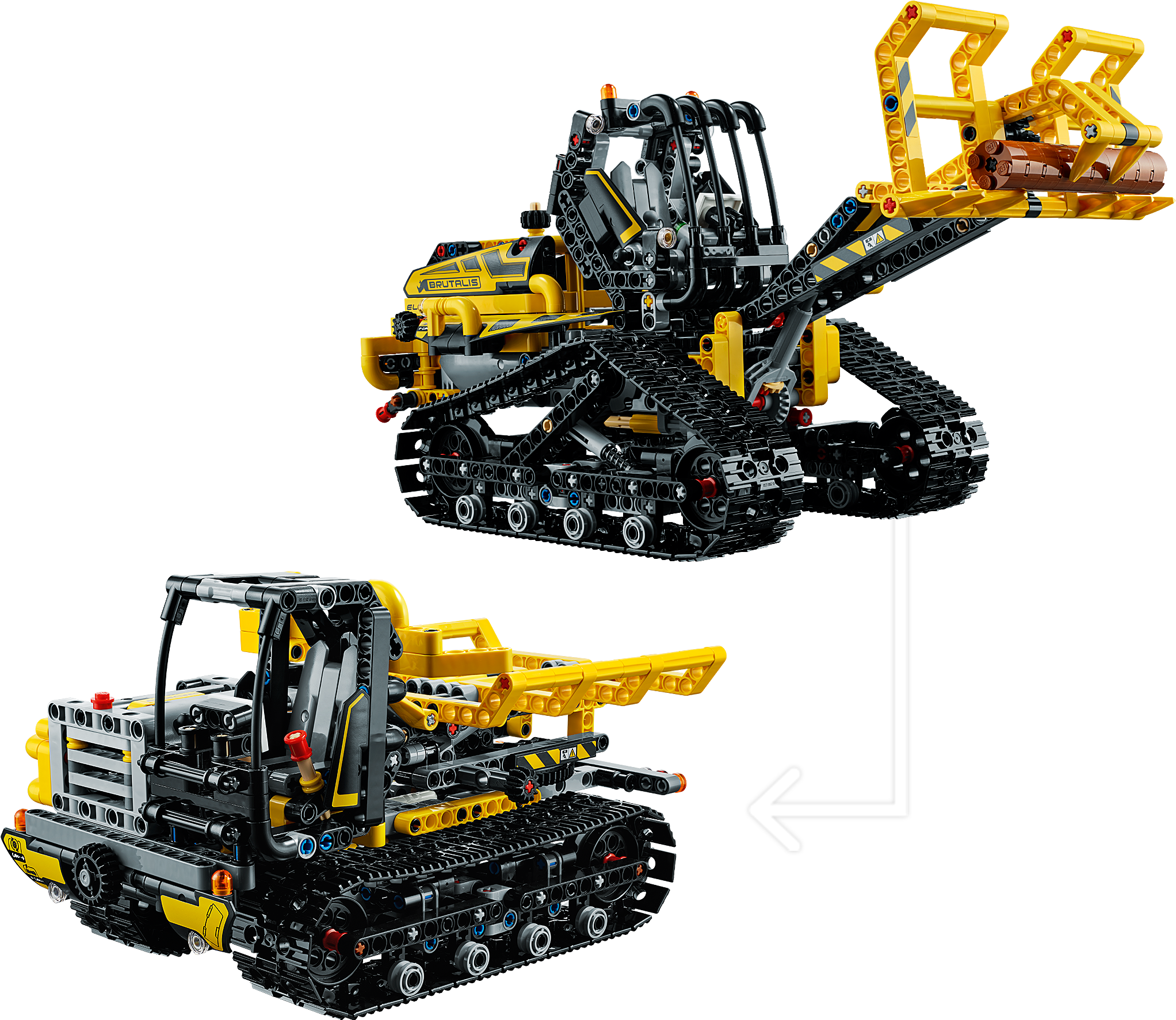 Lego 42094 Technic Tracked Loader Clipart (3641x2048), Png Download