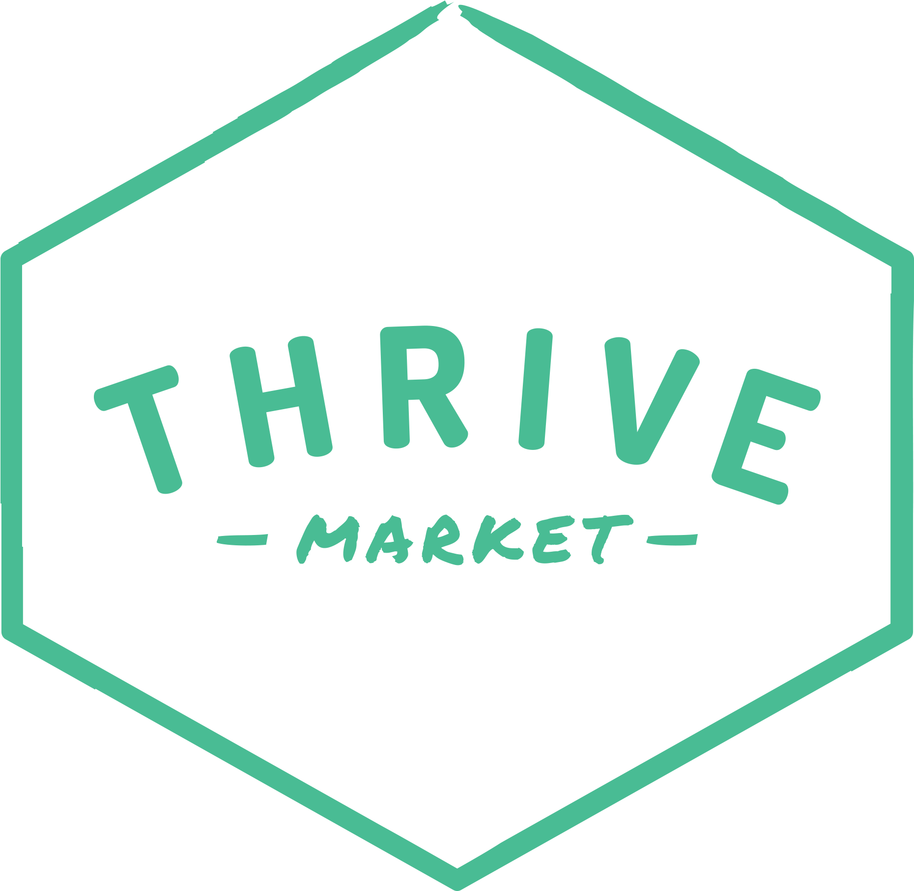 Thrive Logo Linegreen - Thrive Market Clipart (2000x2000), Png Download