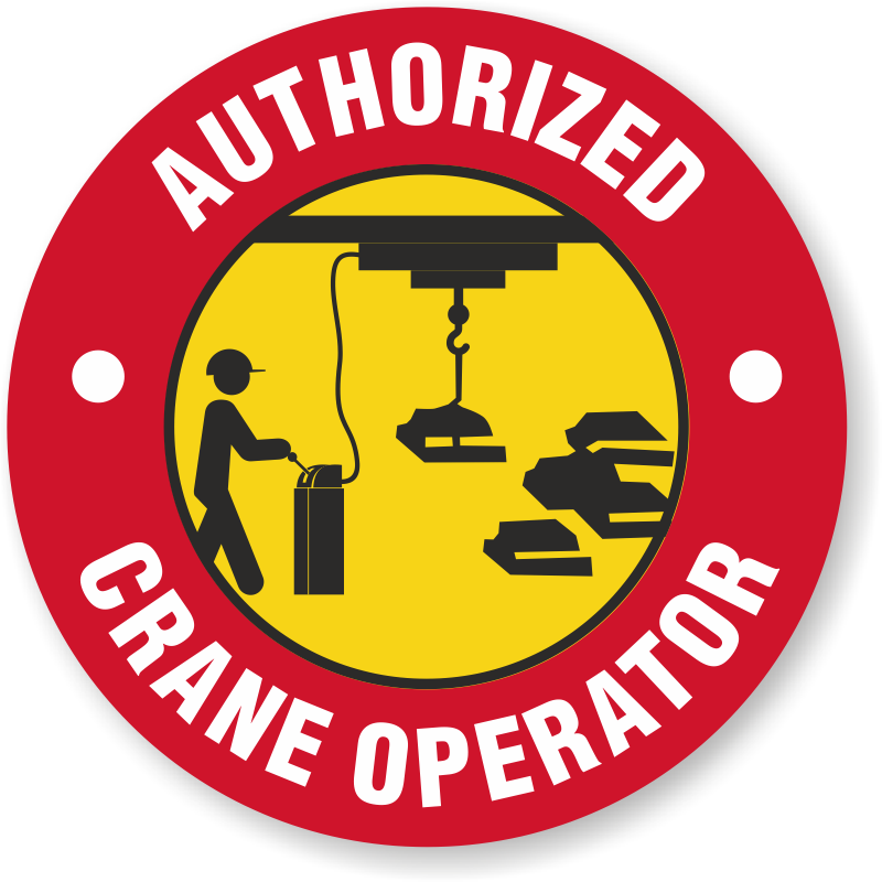Authorized Crane Operator Hard Hat Decals - First Aid Clipart (800x800), Png Download