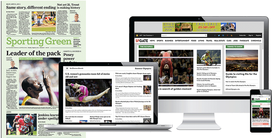 Everyproduct Olympics Sfgate Sfchronicle - Website Clipart (1000x491), Png Download