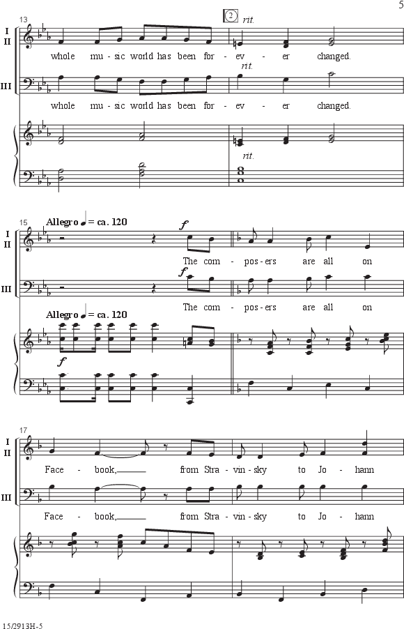 The Composers Are All On Facebook Thumbnail - O Tannenbaum Vince Guaraldi Lead Sheet Clipart (580x902), Png Download