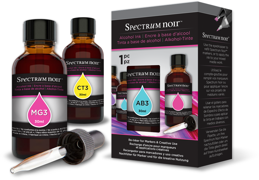 Reinkers - Refill Spectrum Noir Markers Clipart (883x617), Png Download