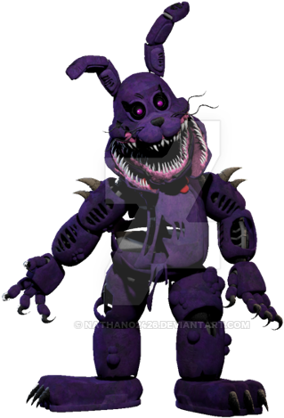 Fnaf Twisted Bonnie Full Body Clipart (853x480), Png Download