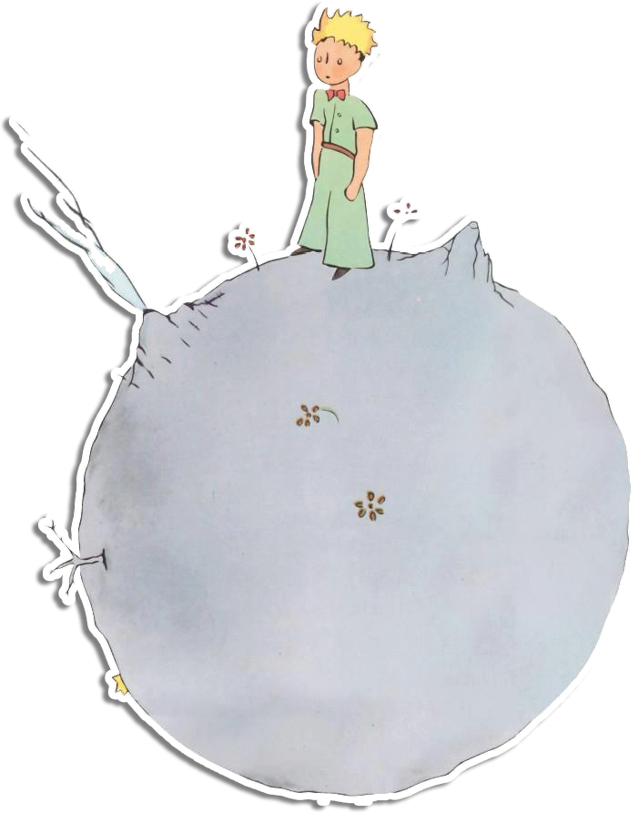 El Principito El Principito Y Su Mundo - Little Prince B 612 Clipart (701x893), Png Download