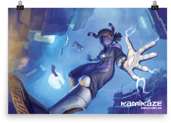 Kamikaze "charged Descent" Print - Poster Clipart (800x800), Png Download