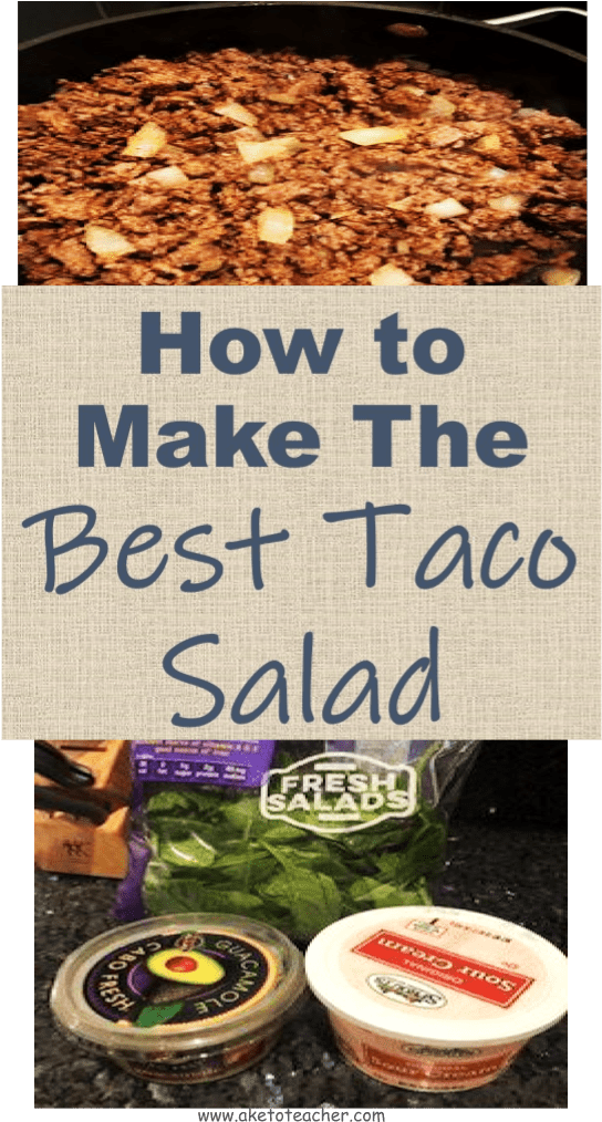 How To Make The Best Keto Taco Salad - Açaí Na Tigela Clipart (719x1036), Png Download