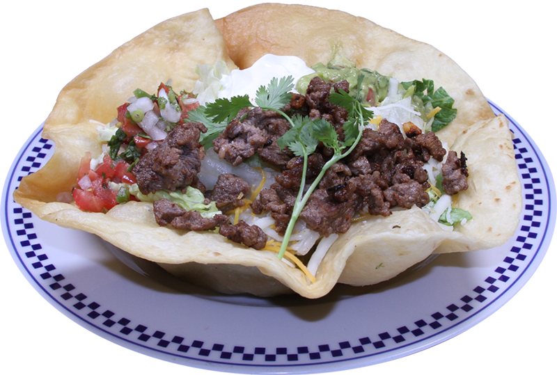 Taco Salad - Corn Tortilla Clipart (800x539), Png Download