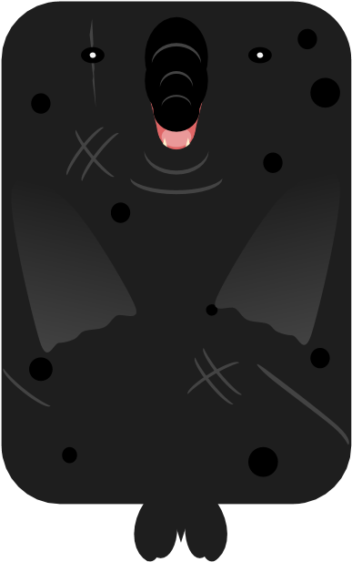 Skinmelanistic Elephant Seal Updated - Illustration Clipart (960x720), Png Download