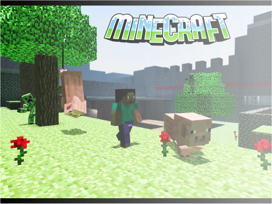 Minecraft Clipart (896x673), Png Download