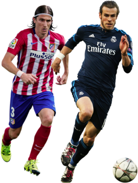 Real Madrid V Atlético Madrid - De Felipe Luis Clipart (914x675), Png Download