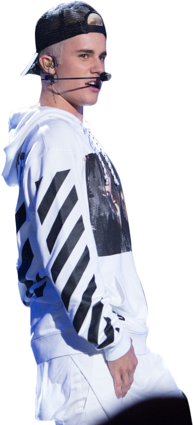 Justin Bieber On Stage - Player Clipart (1280x1024), Png Download