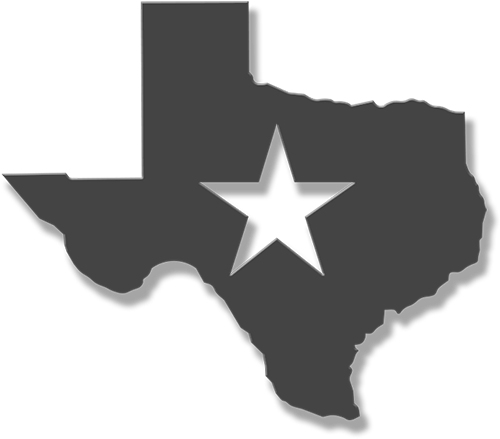 Texas State Outline - Texas Clipart (600x600), Png Download