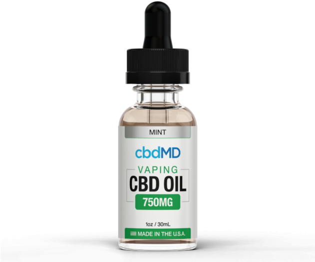 30ml 750 Mint - Cbdmd Vape Oil Clipart (630x630), Png Download