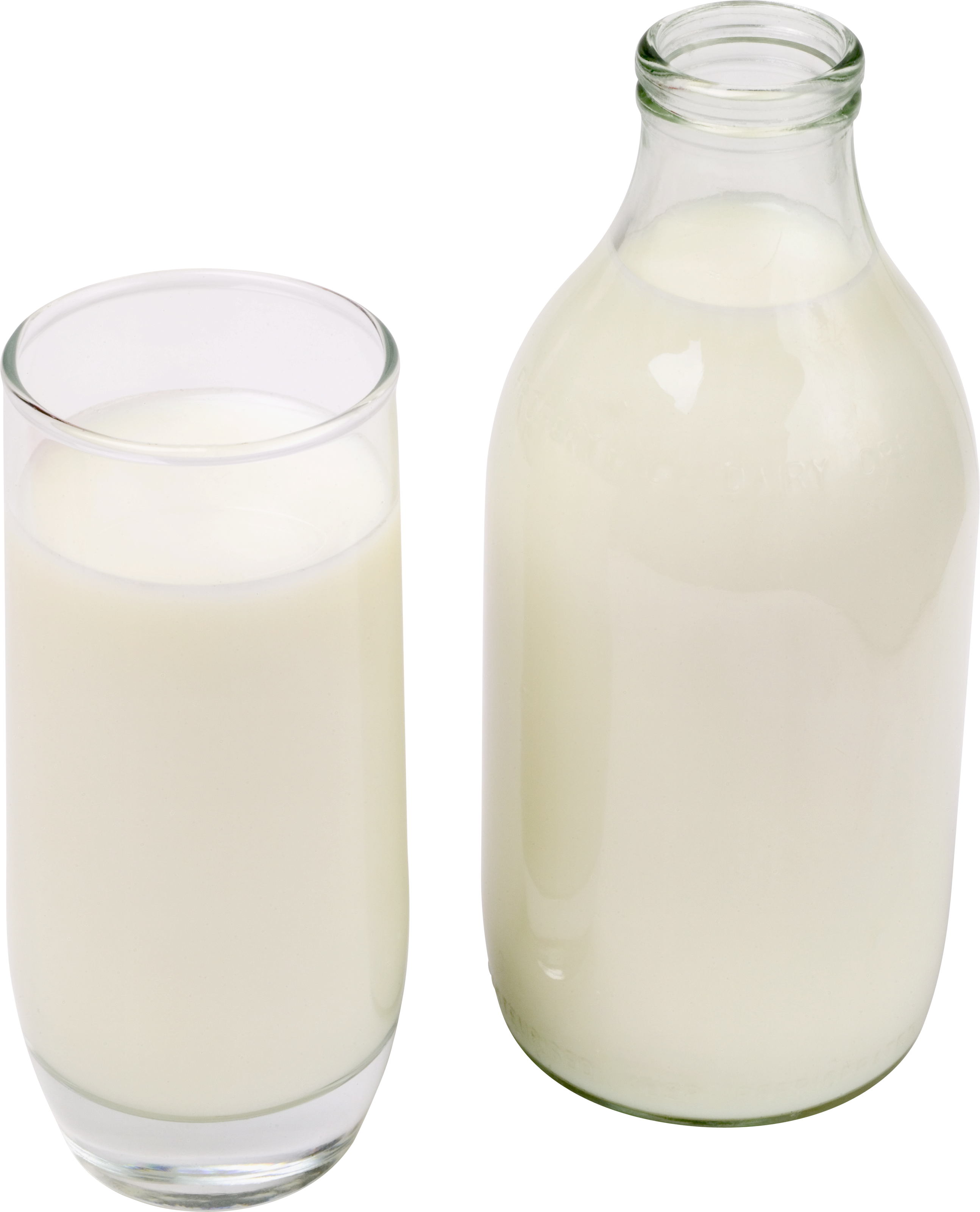 Milk Png Transparent Images - Milk Bottle Png Clipart (2588x3200), Png Download