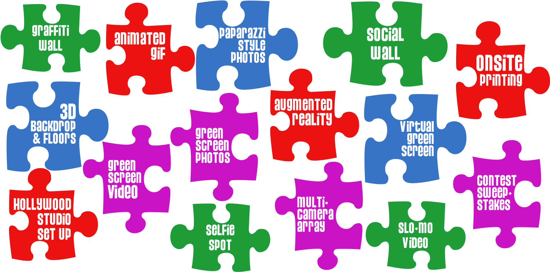 Tool Puzzle Pieces Clipart (1902x976), Png Download