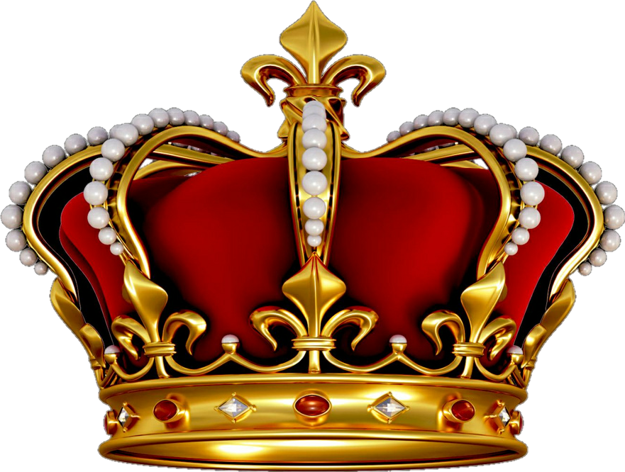 Crown King Queen Kingcrown - Red Crown King Clipart (881x666), Png Download