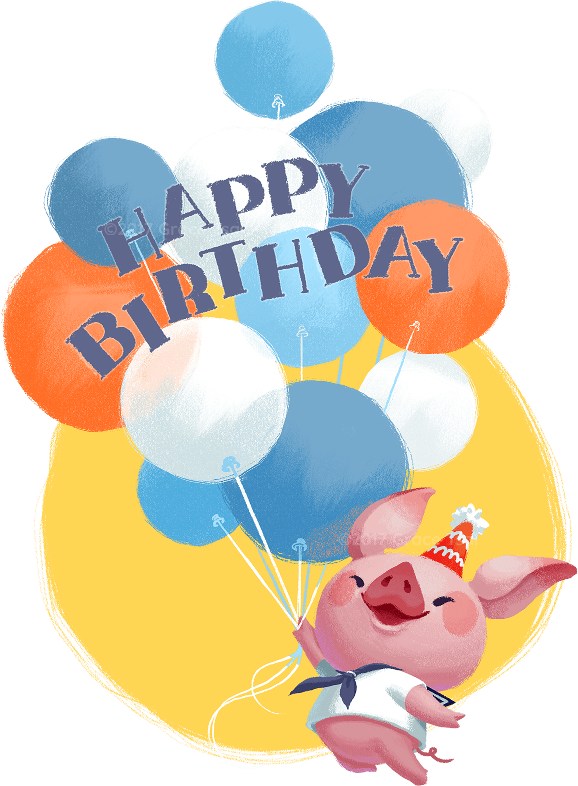 Yeti Holidays - Balloon Clipart (1500x1672), Png Download